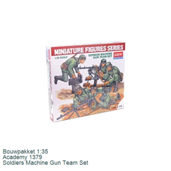 Bouwpakket 1:35 | Academy 1379 | Soldiers Machine Gun Team Set