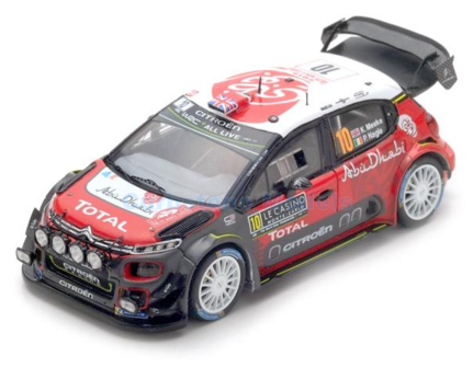 Modelauto 1:43 | Spark S5960 | Citro&euml;n Total Abu Dhabi WRT C3 WRC 2018 #10 - K.Meeke - P.Bagle