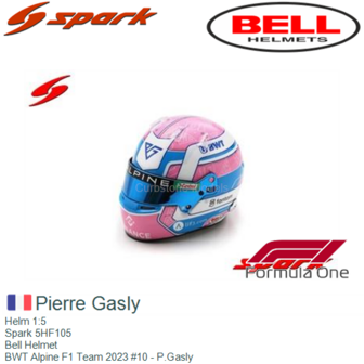 Helm 1:5 | Spark 5HF105 | Bell Helmet | BWT Alpine F1 Team 2023 #10 - P.Gasly