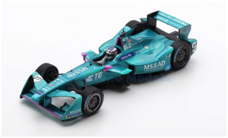 Modelauto 1:43 | Spark S5939 | MS&amp;AD Andretti Formula-E  Team Andretti ATEC-03 2017 #27 - T.Blomqvist