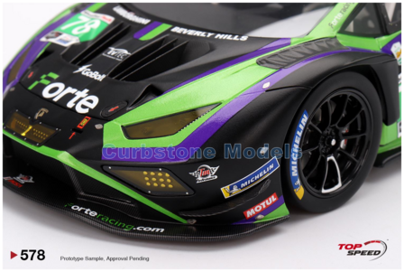 Modelauto 1:18 | Top Speed TS0578 | Lamborghini Hurac&aacute;n GT3 EVO2 | Forte Racing 2024 #78 - D.Defrancesco - M.Goikhberg - S.Mit