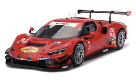 Modelauto 1:18 | TSM CS18001 | Ferrari 296 GT3 GTD-PRO | Risi Competizione 2023 #62 - D.Serra - J.Calado - A.Pier Guidi - D.Rig