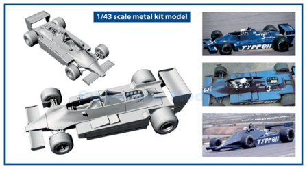 Bouwpakket 1:43 | Tameo MTG009 | Tyrrell F1 009 Ford 1979 #3 - J.Jarier - D.Pironi