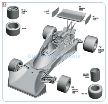 Bouwpakket 1:43 | Tameo SLK124 | Tyrrell 007 Ford 1976 #52 - K.Hoshino