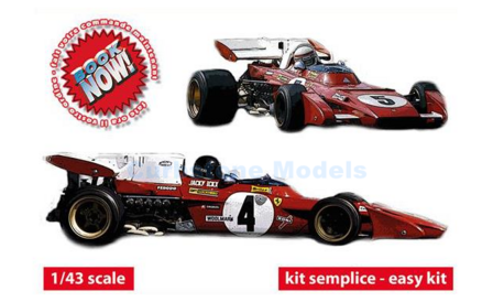 Bouwpakket 1:43 | Tameo SLK127 | Scuderia Ferrari 312 B2 1971 #4 - J.Ickx - C.Regazzoni