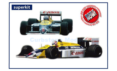 Bouwpakket 1:43 | Tameo TMK438 | Williams Grand Prix Engineering FL11b Honda 1987 #5 - N.Piquet - N.Mansell