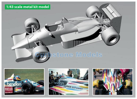 Bouwpakket 1:43 | Tameo TMK445 | Benetton Sport B186 1986 - G.Berger - T.Fabi