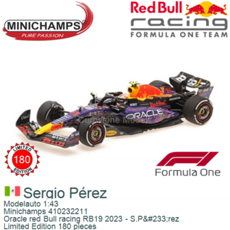 Modelauto 1:43 | Minichamps 410232211 | Oracle red Bull racing RB19 2023 - S.P&amp;#233;rez