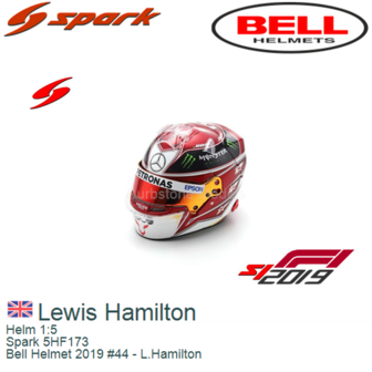 Helm 1:5 | Spark 5HF173 | Bell Helmet 2019 #44 - L.Hamilton