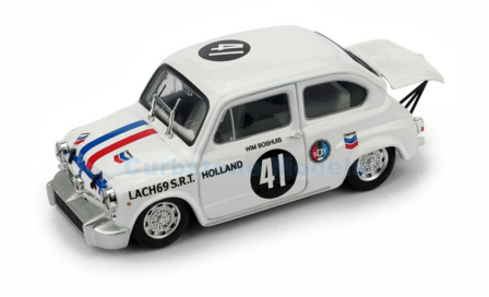 Modelauto 1:43 | Brumm R420 | Fiat Abarth 1000 Berlina | Scuderia Lach 69 S.R.T. Holland 1969 #41 - W.Boshuis 