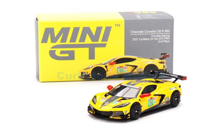 Modelauto 1:64 | MiniGT MGT00383 | Chevrolet Corvette LMGTE-PRO | Corvette Racing 2021 #63 - N.Catsburg - A.Garcia - J.Taylor