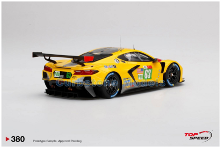 Modelauto 1:18 | Top Speed TS0380 | Chevrolet Corvette C8.R LMGTE-PRO | Corvette Racing 2021 #63 - N.Catsburg - A.Garcia - J.Ta