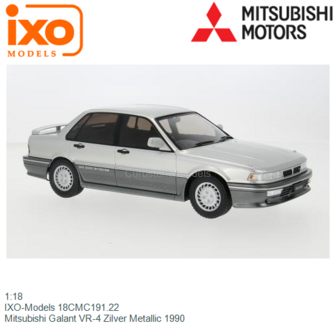 1:18 | IXO-Models 18CMC191.22 | Mitsubishi Galant VR-4 Zilver Metallic 1990