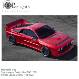 Modelauto 1:18 | Top Marques Collectibles TOP129C | Kimera Lancia EVO37 Red 2023