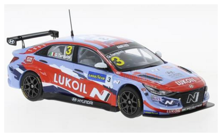 Modelauto 1:43 | IXO-Models GTM157B | Hyundai Lukoil Racing Team Elantra N TCR 2021 #3 - G.Tarquini