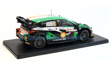 Modelauto 1:18 | IXO-Models 18RMC160B.22 | Hyundai Shell Mobis i20 N WRC 2023 #4 - E.Lappi - J.Ferm