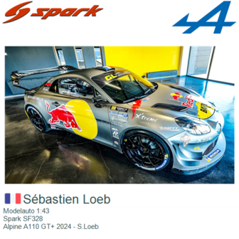 Modelauto 1:43 | Spark SF328 | Alpine A110 GT+ 2024 - S.Loeb