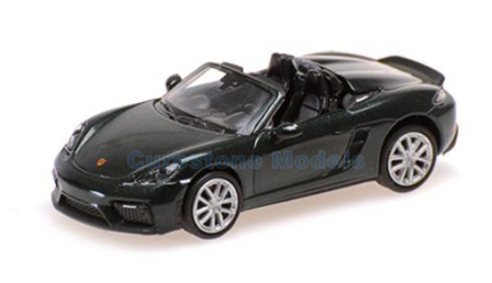 Modelauto 1:87 | Minichamps 870067700 | Porsche 718 Spyder 981 Groen metallic 2019