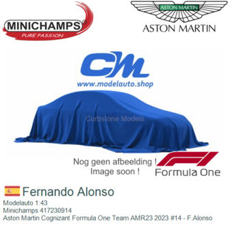 Modelauto 1:43 | Minichamps 417230914 | Aston Martin Cognizant Formula One Team AMR23 2023 #14 - F.Alonso