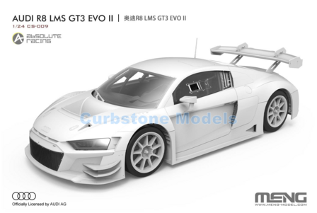 Bouwpakket 1:24 | MENG CS-011 | Audi R8 LMS GT3 EVO II | B-QUIK Absolute Racing 2023 #26 - H.Kiks - A.Tangphuncharoen 