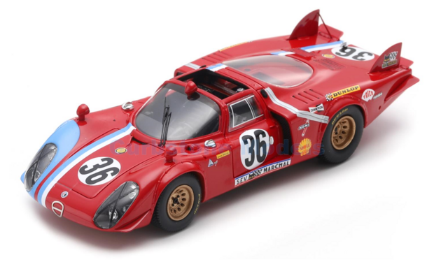 Modelauto 1:43 | Spark S8800 | Alfa Romeo T33/2 1969 #36 - R