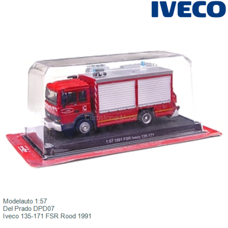 Modelauto 1:57 | Del Prado DPD07 | Iveco 135-171 FSR Rood 1991