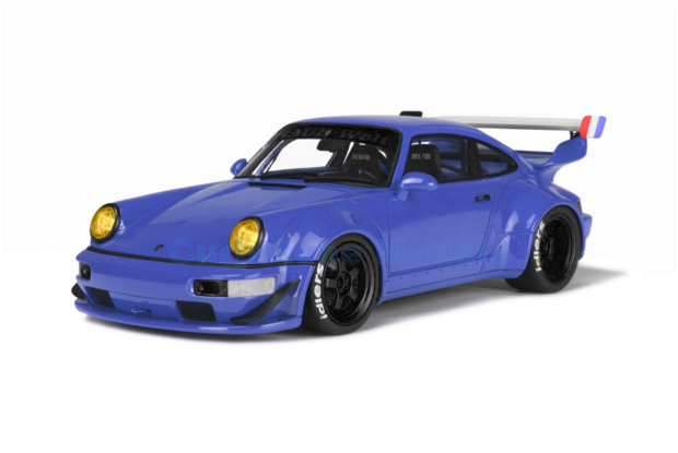 Modelauto 1:18 | Solido 1807503 | RWB Porsche 964 Blue 2017