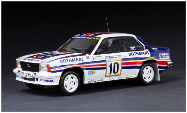 Modelauto 1:18 | IXO-Models 18RMC097C.20 | Rothmans Opel Rally Team Ascona B 400 1982 #10 - J.McRae - I.Grindrod