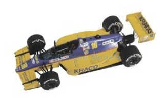 Bouwpakket 1:43 | Tameo TIK010 | Lola T89 Geel / Blauw 1989 #18