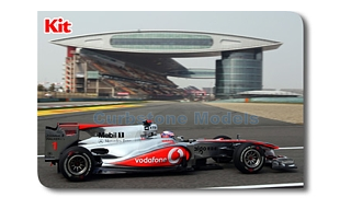 Bouwpakket 1:43 | Tameo SLK075 | McLaren MP4-25 Mercedes | Vodafone Mclaren Mercedes 2010 #4 - J.Button - L.Hamilton