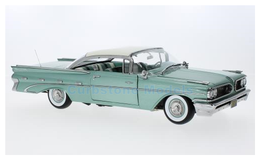 Modelauto 1:18 | Sunstar 5176 | Pontiac BonnevilleHard Top Metallic Groen / Bright Beige 1959