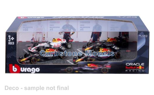 1:43 | Bburago 18-38092 | Red Bull Racing RB19 RBPT #1 #11 - M.Verstappen - S.Pérez