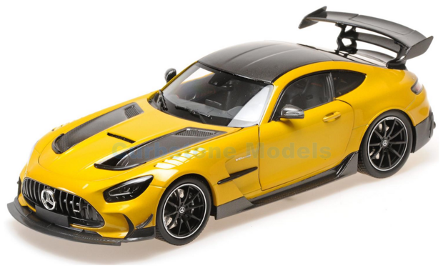 Modelauto 1:18 | Minichamps 110032021 | Mercedes AMG GT Black Series Solarbeam Yellow Metallic 2021