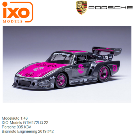 Modelauto 1:43 | IXO-Models GTM172LQ.22 | Porsche 935 K3V | Bisimoto Engineering 2019 #42