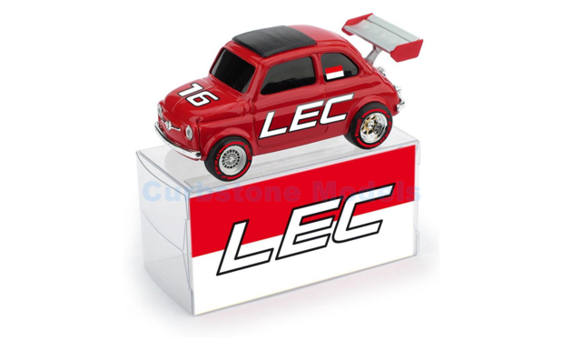 Modelauto 1:43 | Brumm BR065 | Fiat 500 Brums LEC Red 2020 - C.Leclerc