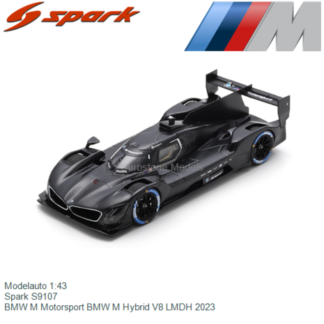 Modelauto 1:43 | Spark S9107 | BMW M Motorsport BMW M Hybrid V8 LMDH 2023