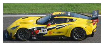 Modelauto 1:43 | Spark SJ090 | Chevrolet Corvette C7.R GT3 | Callaway Competition with Bingo Racing 2019 #37 - M.Pommer - S.Tak