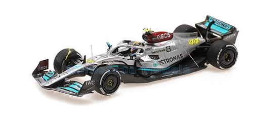 Modelauto 1:43 | Minichamps 417221244 | Mercedes W13 2022 - L.Hamilton