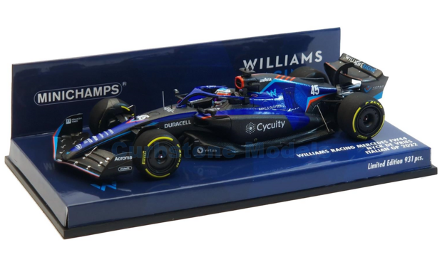 Modelauto 1:43 | Minichamps 417221645 | Williams F1 FW44 2022 #46 - N.de Vries