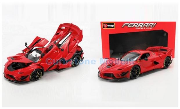 Modelauto 1:18 | Bburago 16012Car2 | Ferrari FXX-K Evo V12 metallic Rood 2018