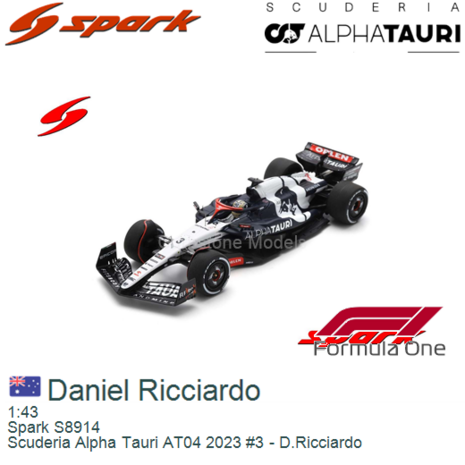 1:43 | Spark S8914 | Scuderia Alpha Tauri AT04 2023 #3 - D.Ricciardo