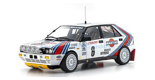 Modelauto 1:18 | Kyosho KYO8960A0 | Lancia Martini Racing Delta HF 4WD WRC 1987 #6 - M.Biasion - S.Tiziano