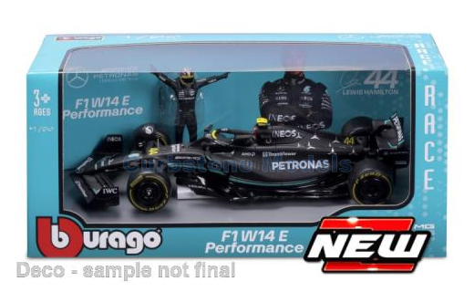 Modelauto 1:24 | Bburago 18-28037H | Mercedes AMG Petronas Formula One Team W14 E-Performance 2023 #44 - L.Hamilton