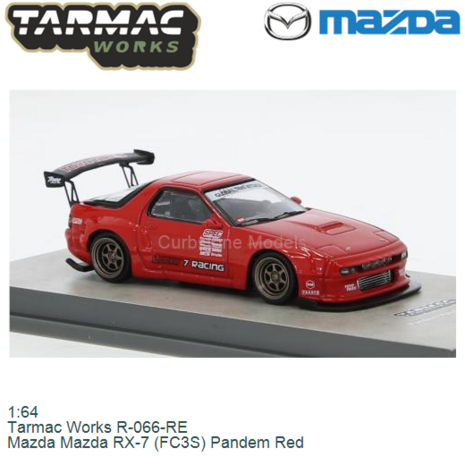 1:64 | Tarmac Works R-066-RE | Mazda Mazda RX-7 (FC3S) Pandem Red