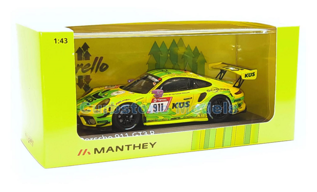 Modelauto 1:43 | Minichamps MG-M-911-24h-21-4302 | Porsche 911 GT3 R | Manthey Racing 2021 #911 - M.Christensen - K.Estre - M.C