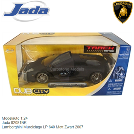 Modelauto 1:24 | Jada 92081BK | Lamborghini Murcielago LP 640 Matt Zwart 2007