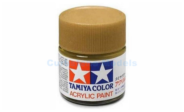  | Tamiya 81512 | Acrylic Paint X12 10 ml Bottle Gold Leaf