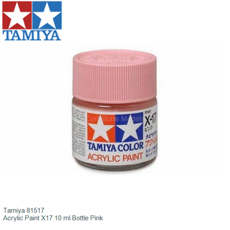  | Tamiya 81517 | Acrylic Paint X17 10 ml Bottle Pink