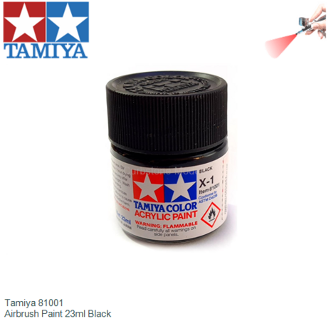  | Tamiya 81001 | Airbrush Paint 23ml Black