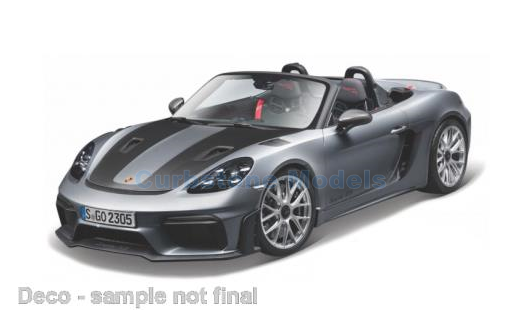 Modelauto 1:43 | Bburago 18-30472 | Porsche 718 Spyder RS Grey